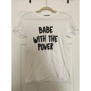 David Bowie Nasty Gal White T-Shirt